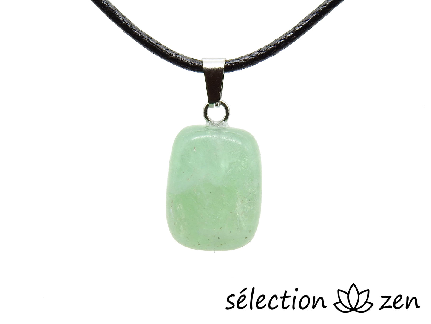 pendentif pierre roulée fluorite verte selection zen