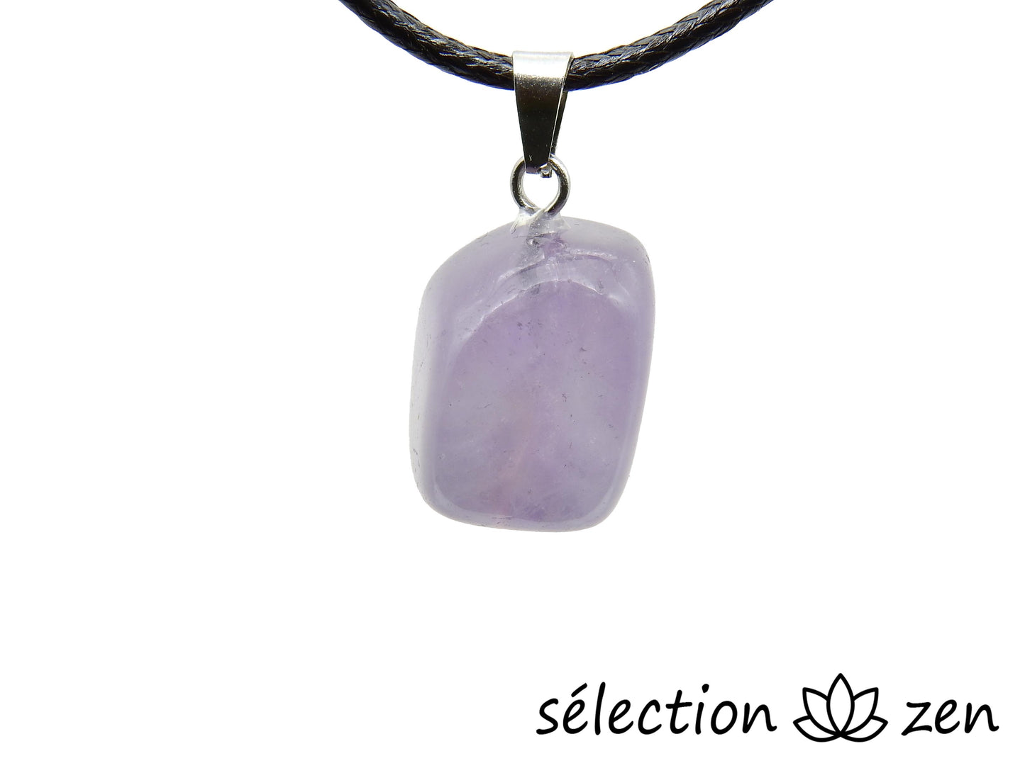pendentif fluorite violette pierre roulée selection zen