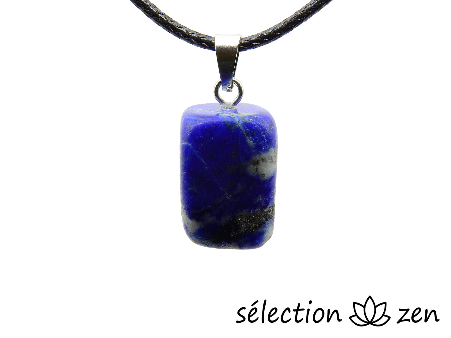 selection zen pendentif pierre roulée lapis lazuli