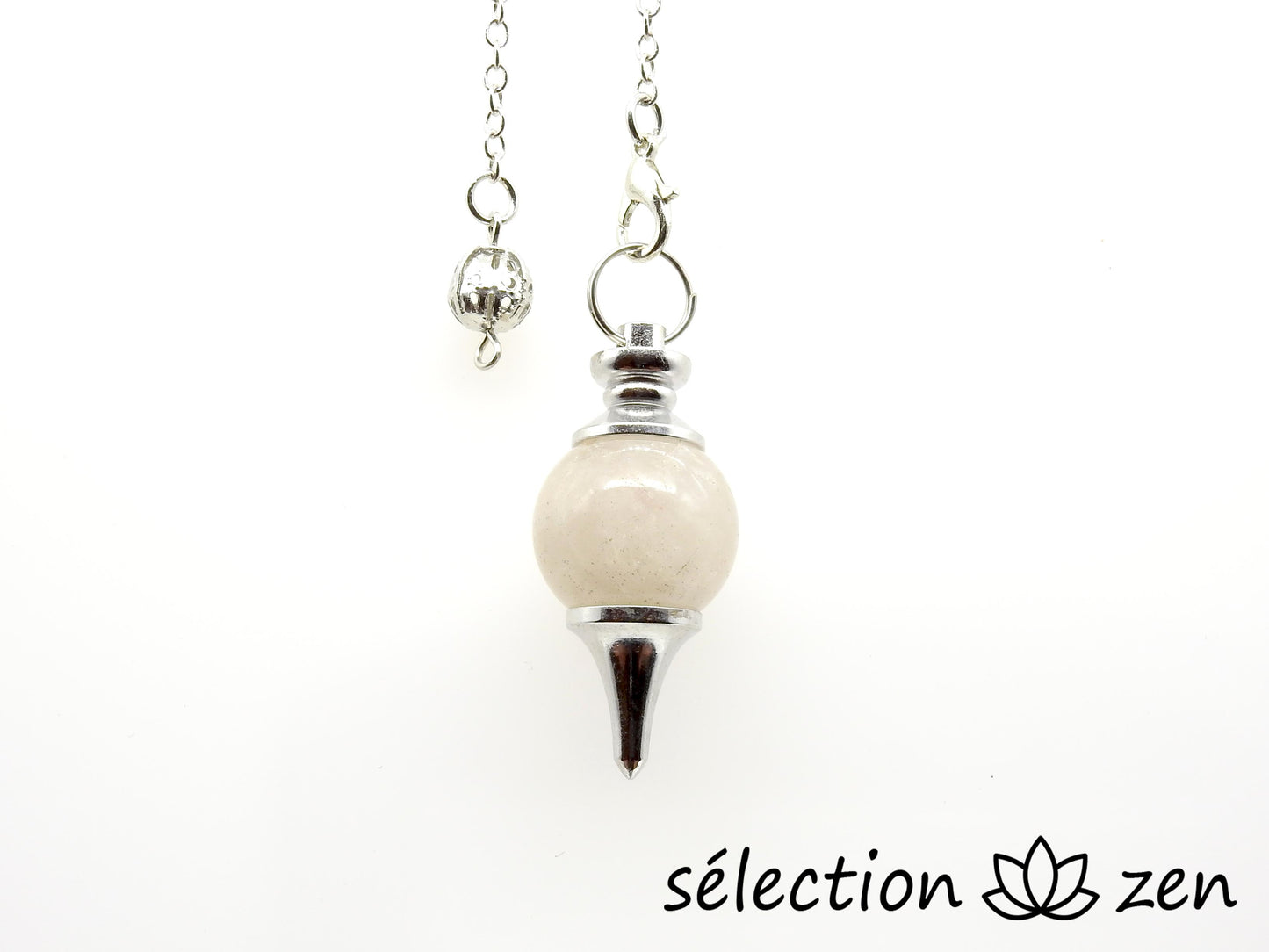 pendule boule quartz blanc selection-zen