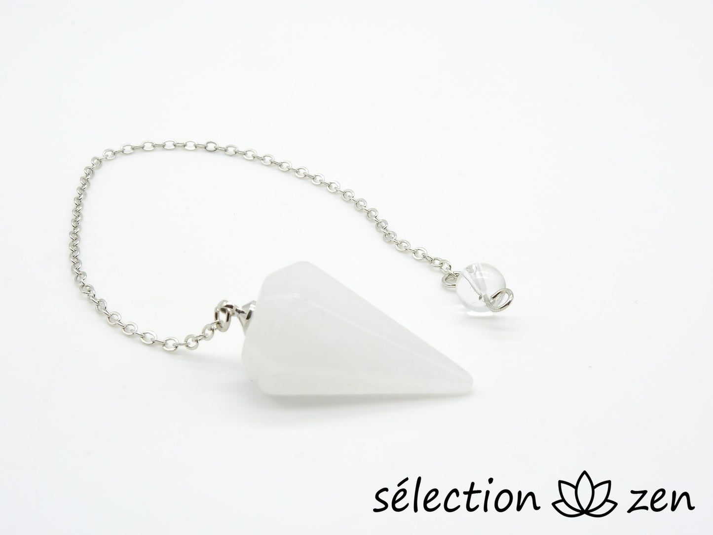 pendule quartz blanc pointe selection-zen