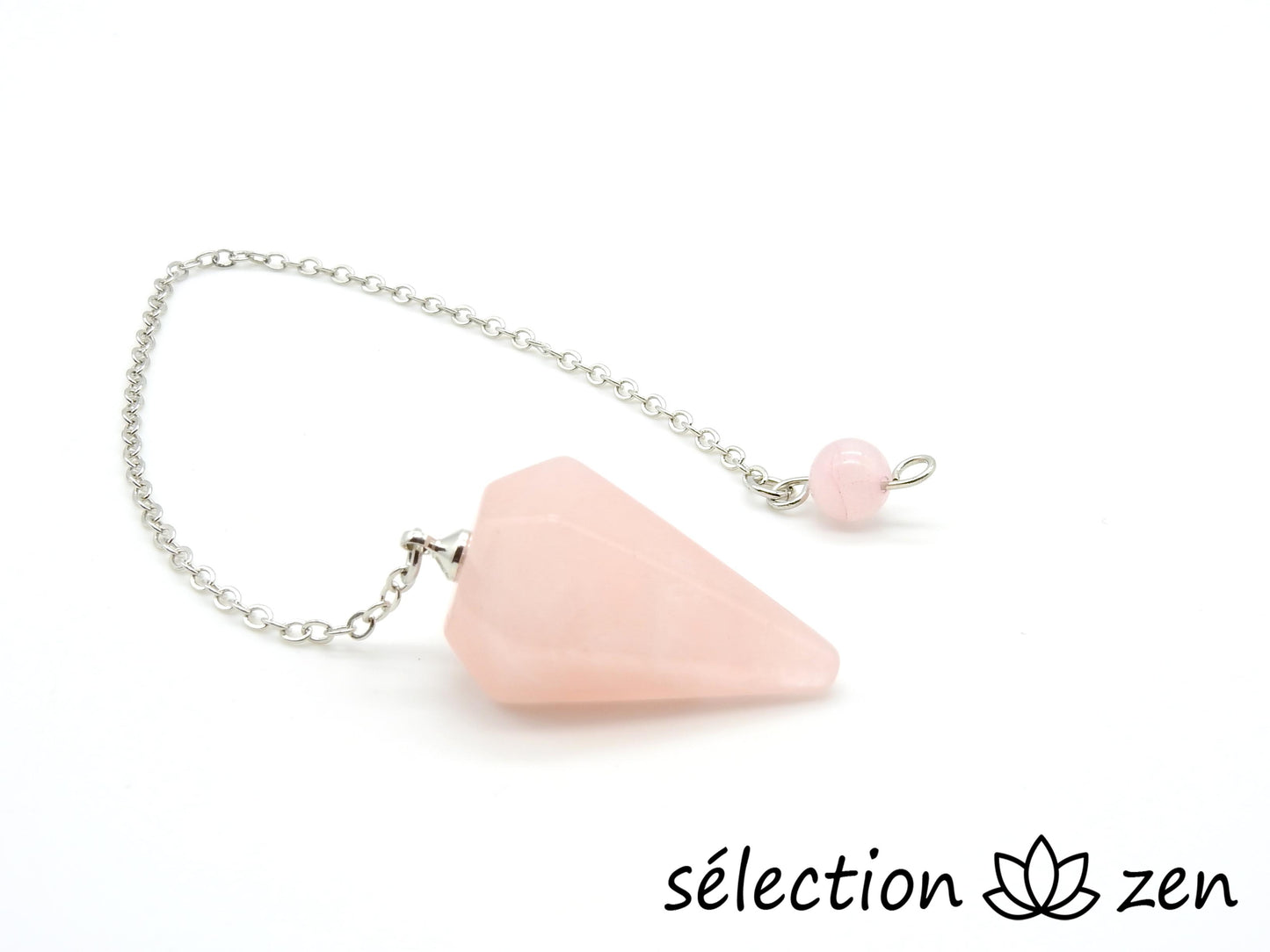 pendule pointe quartz rose selection-zen