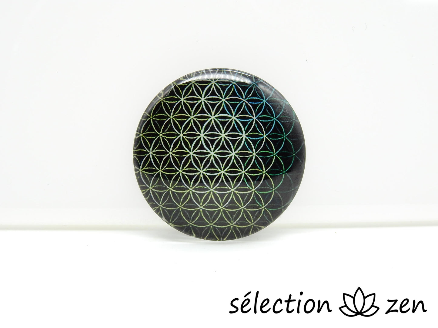 selection zen magnet aimant frigo fleur de vie enivrante