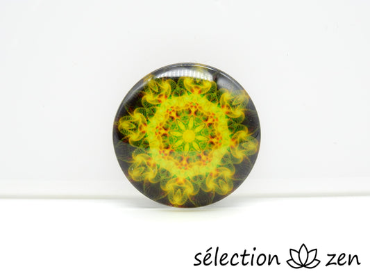 magnet aimant frigo fleur jaune selection zen