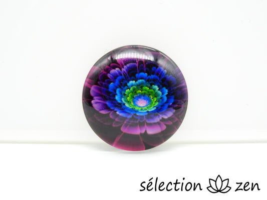 selection zen aimant magnet fleur violette