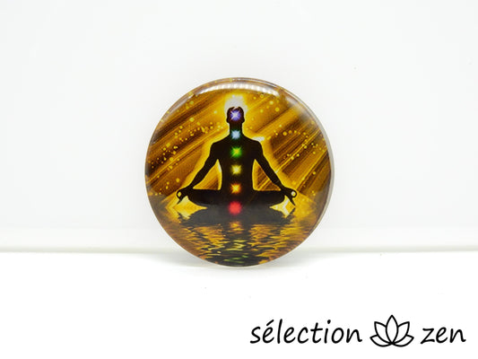 aimant magnet frigo méditation 7 chakras selection-zen