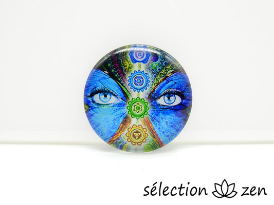 aimant frigo magnet regard 7 chakras selection-zen