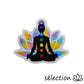 autocollant 7 chakras fleur de lotus selection zen