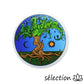 selection zen autocollant arbre de vie lune et soleil