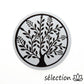 selection-zen autocollant arbre de vie noir et blanc