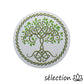 autocollant arbre de vie vert et blanc selection-zen