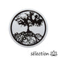 selection zen autocollant arbre de vie noir et blanc