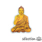 autocollant bouddha selection zen