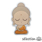 autocollant bouddha selection-zen