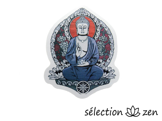 autocollant bouddha fleur de lotus selection-zen