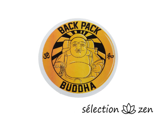 autocollant bouddha sac à dos selection zen