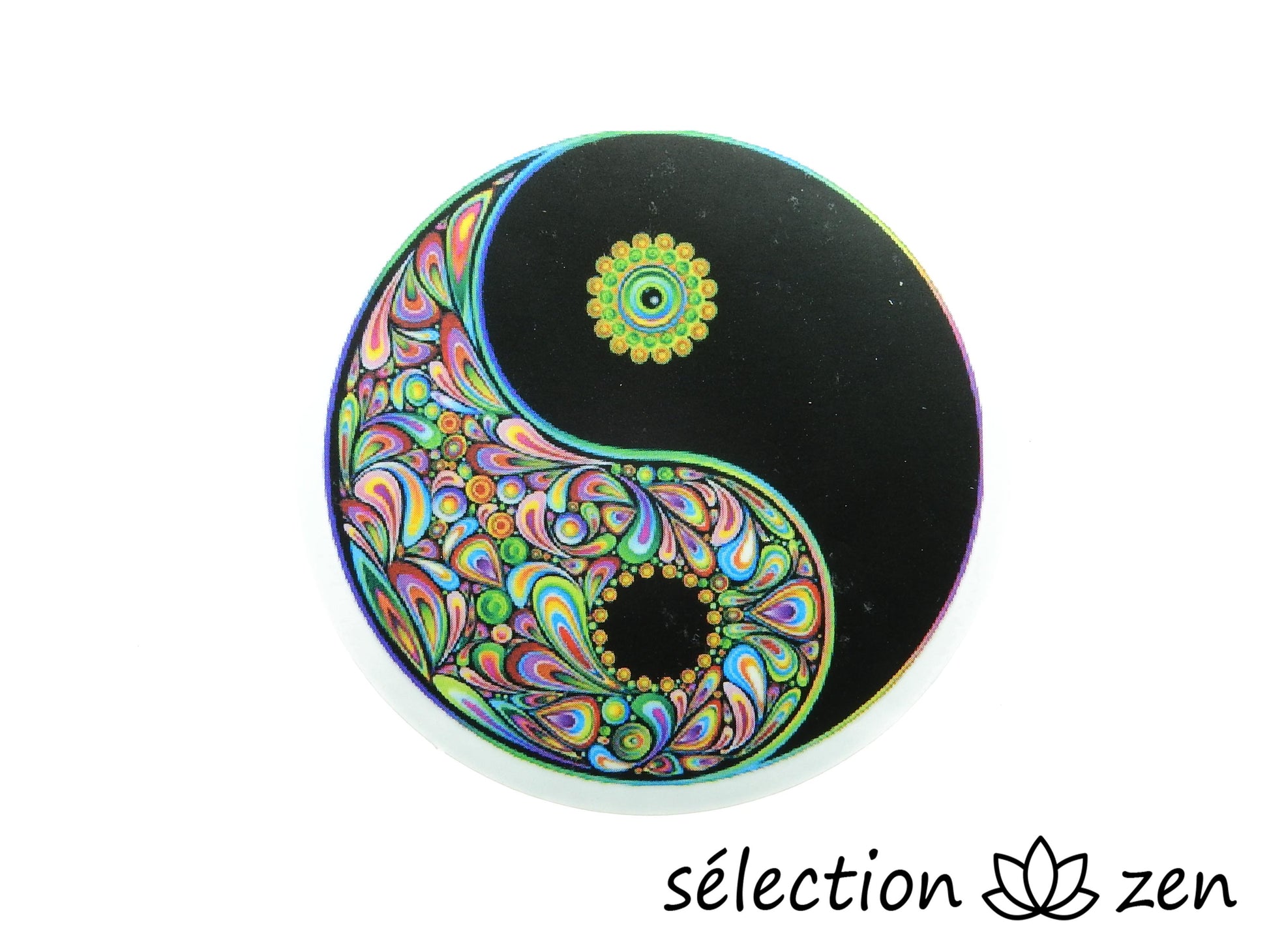 selection zen autocollant yin yang couleur