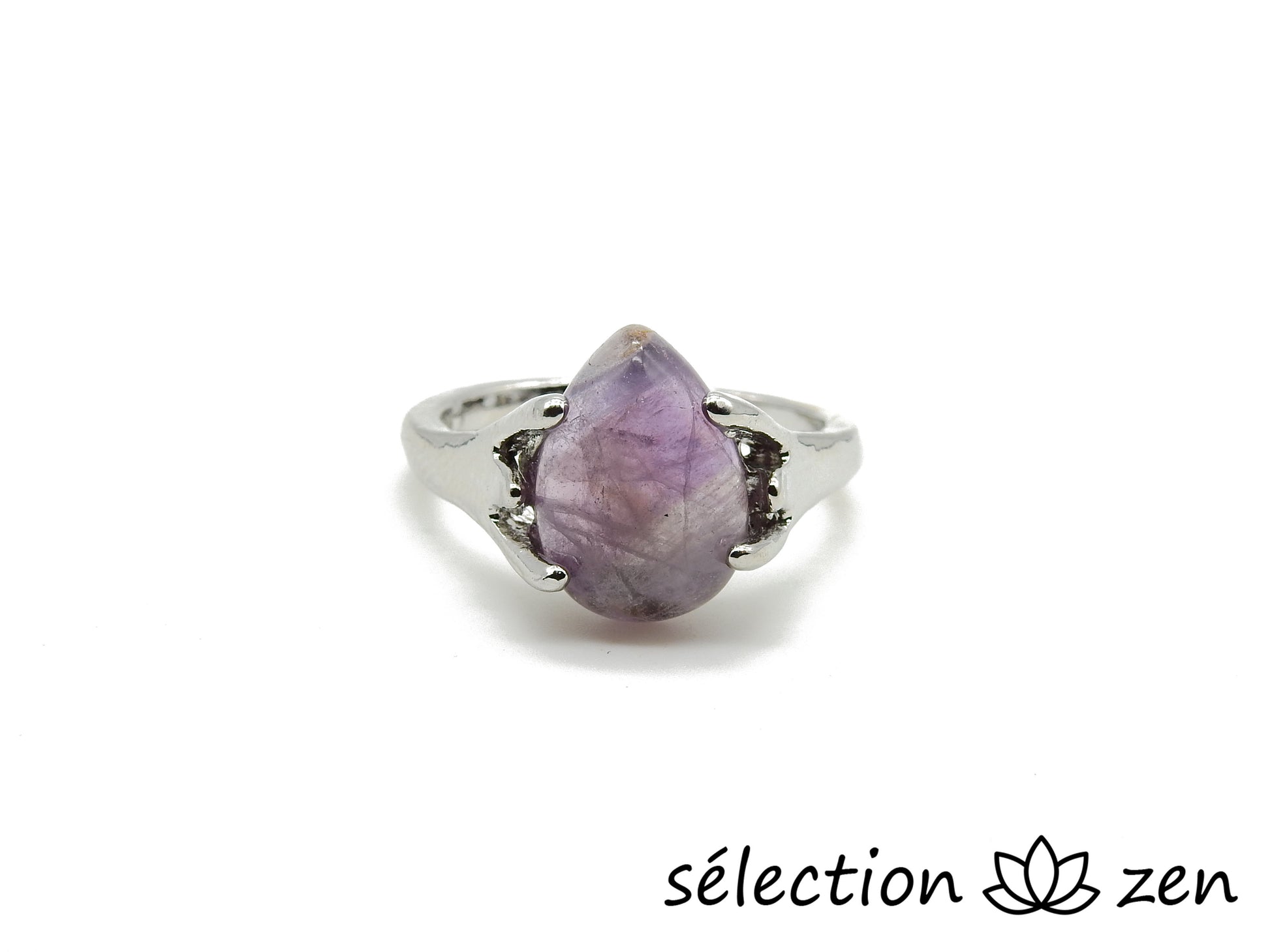 selection zen bague amethyste 19mm