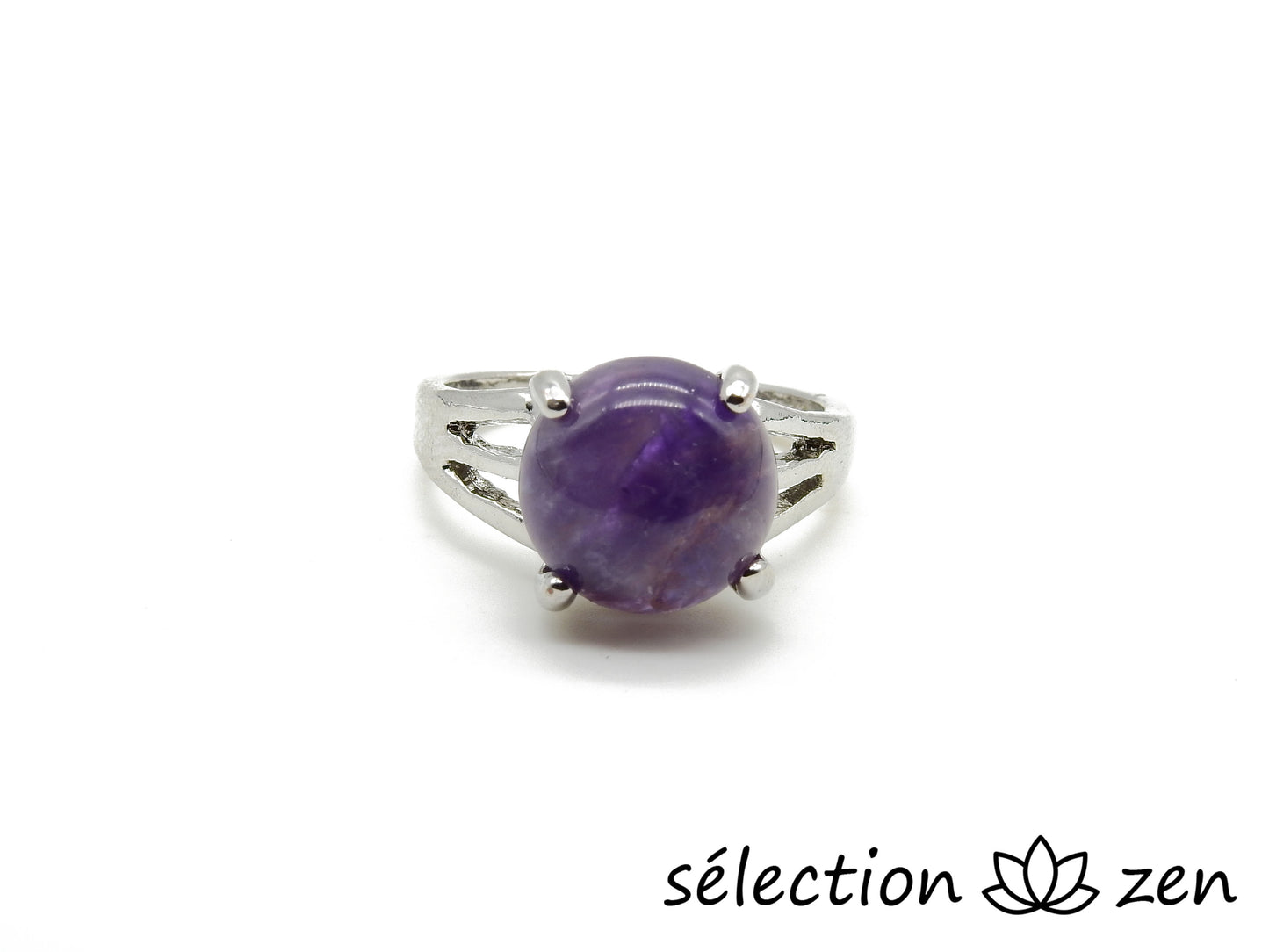 selection zen bague amethyste 19mm