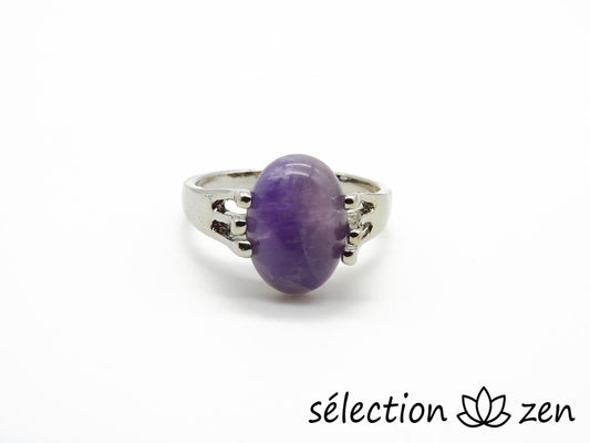 selection zen bague améthyste 20mm