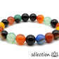bracelet agate multicolore 10mm selection zen