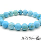 bracelet 10mm howlite turquoise selection-zen