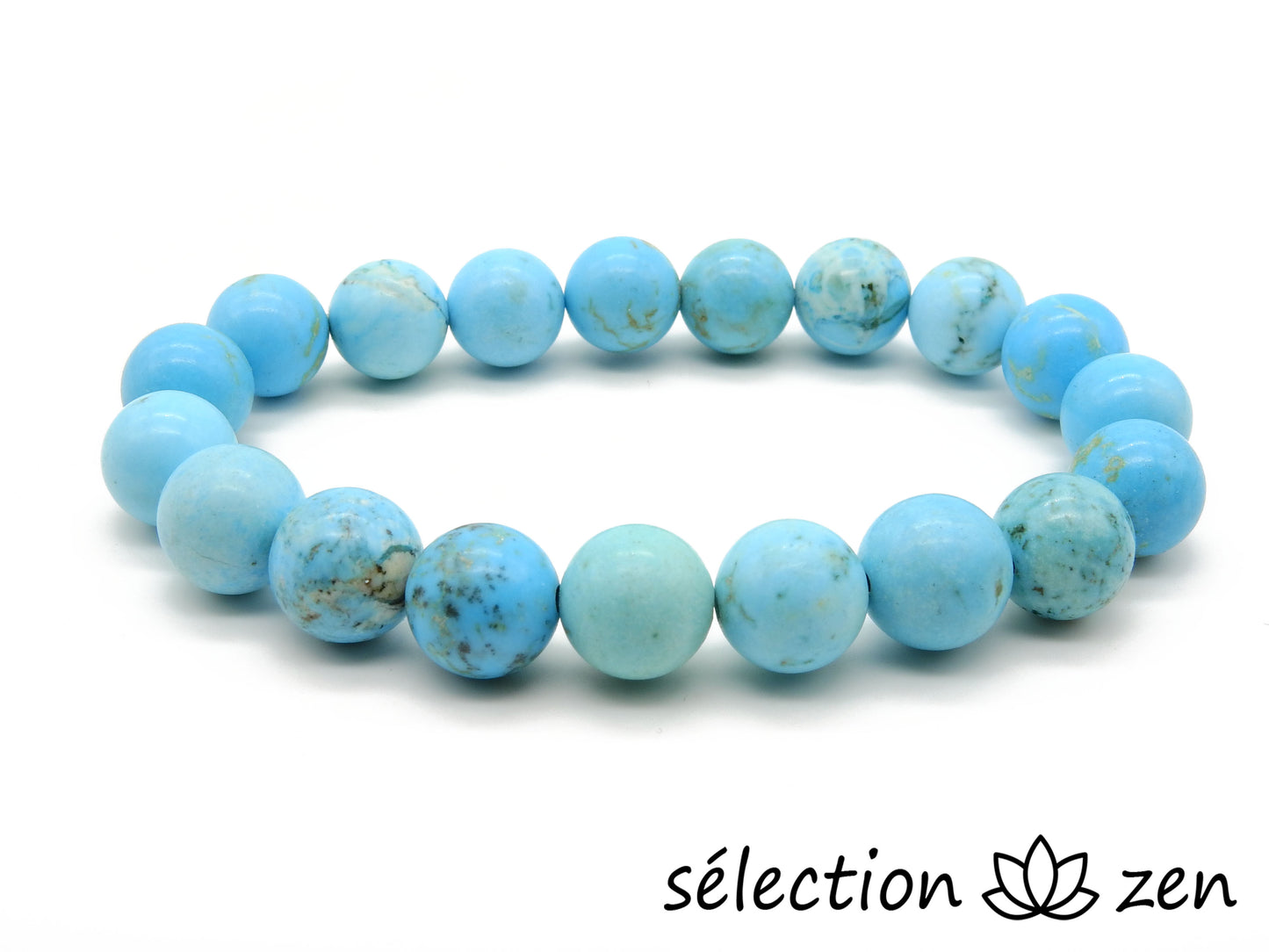 selection zen bracelet howlite turquoise 10mm