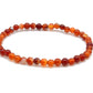 selection zen bracelet agate rouge bandes 4mm