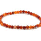 bracelet 4mm agate rouge bandes selection-zen