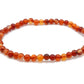 selection-zen bracelet 4mm élastique agate rouge bandes