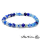 agate bleue bracelet 6mm selection-zen