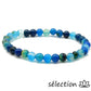 agate bleu turquoise bracelet 6mm selection zen