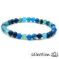 selection-zen bracelet agate turquoise 6mm