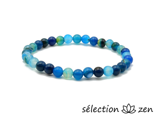 selection-zen bracelet agate turquoise 6mm