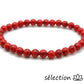 bracelet howlite rouge 6mm selection zen