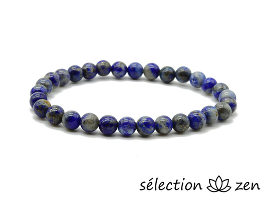 selection zen bracelet 6mm lapis lazuli