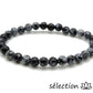 selection zen bracelet obsidienne flocon de neige 6mm