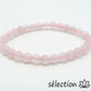 quartz rose bracelet 6mm selection-zen