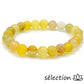 selection zen bracelet agate jaune 8mm