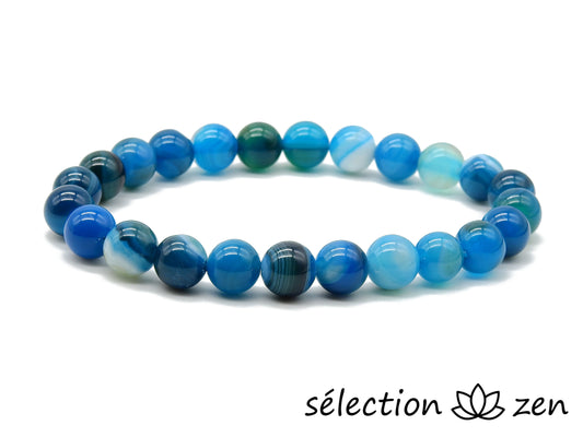 selection zen bracelet 8mm agate turquoise