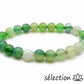 selection-zen bracelet 8mm agate verte