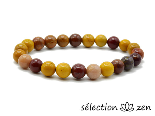 bracelet jaspe mokaite 8mm selection-zen