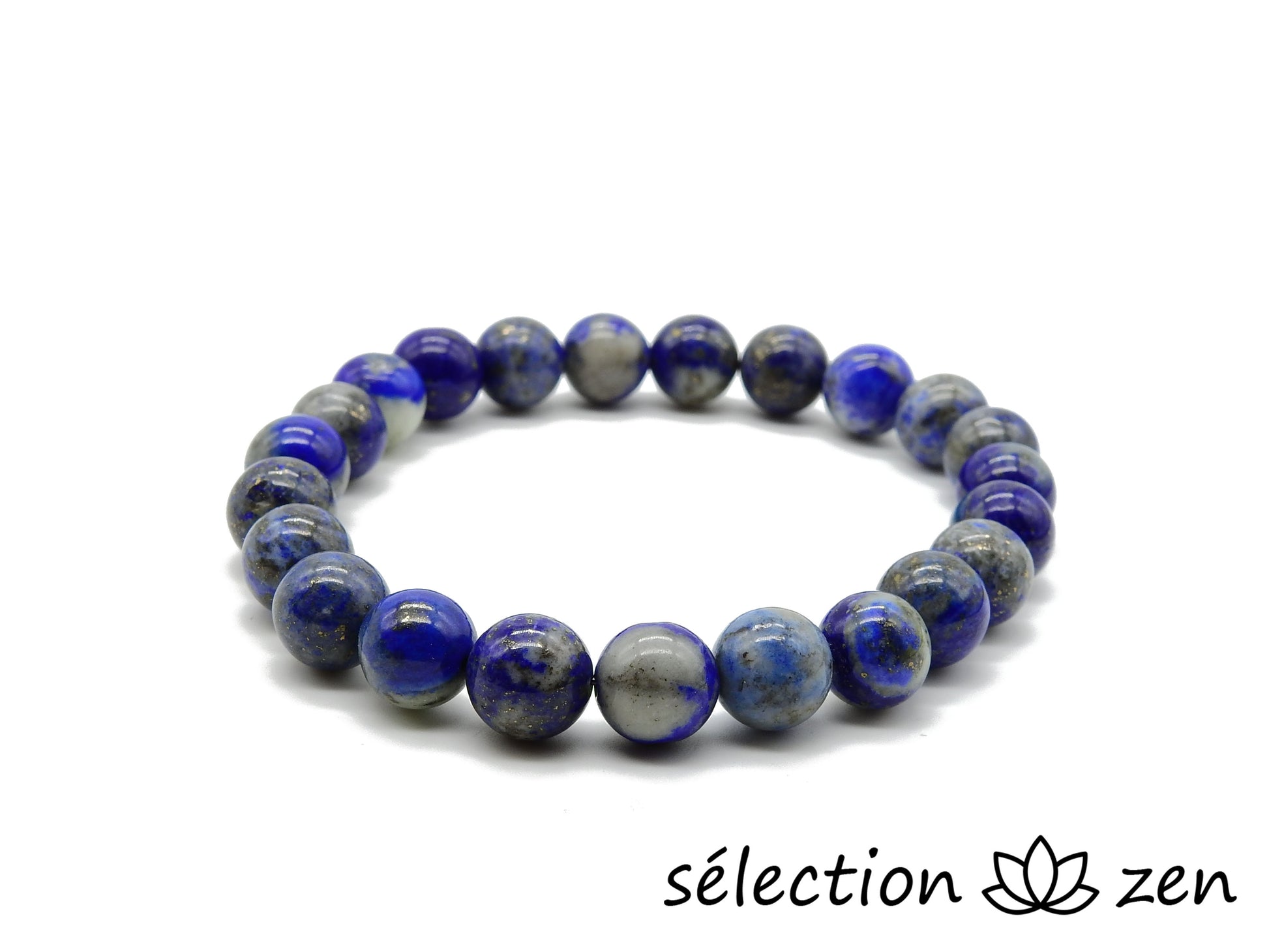 selection zen bracelet 8mm lapis lazuli