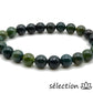 selection-zen bracelet 8mm mix agate indienne et agate mousse 