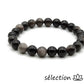 obsidienne argentée bracelet 8mm selection-zen