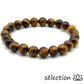 selection zen bracelet 8mm oeil de tigre jaune