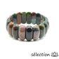 selection-zen bracelet élastique large agate indienne