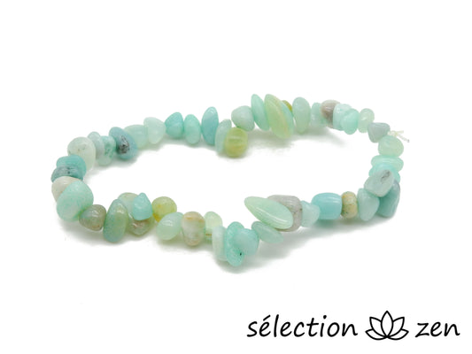 bracelet pierres irrégulières amazonite selection-zen