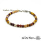 selection zen bracelet réglable 4mm jaspe mokaite