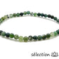 bracelet agate mousse 4mm selection zen